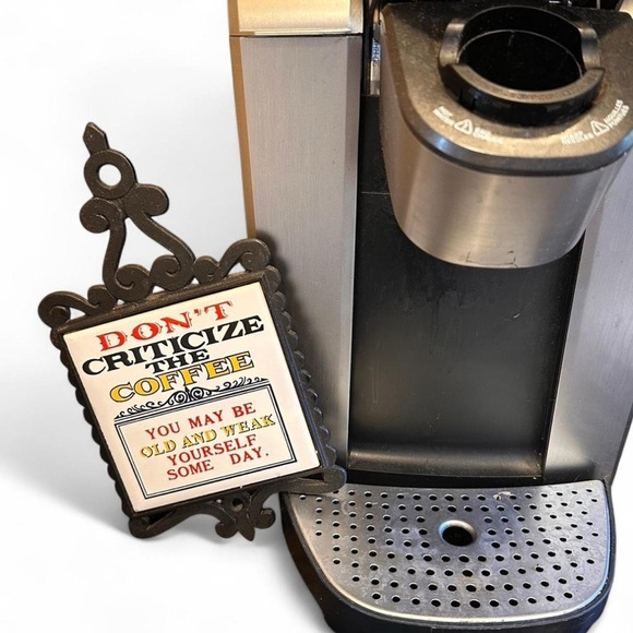 Vintage Style Coffee Humor Wall Decor/Trivet - Picture 2 of 5